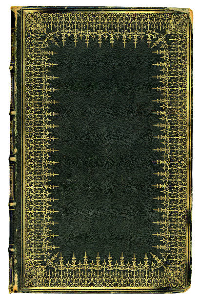istock Antique book cover with ornate gold inlay 485965738