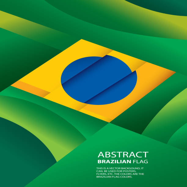 ilustrações, clipart, desenhos animados e ícones de abstrato brasil, bandeira brasileira (vetores) - brazilian people