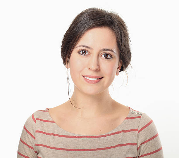 istock Happy Young Woman Smiling Portrait. 485966445