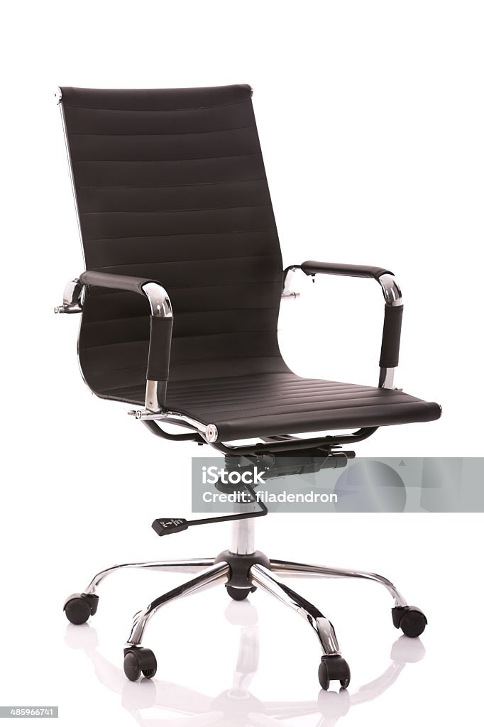 Executive leather chair on white background Office Chair Stock Photo