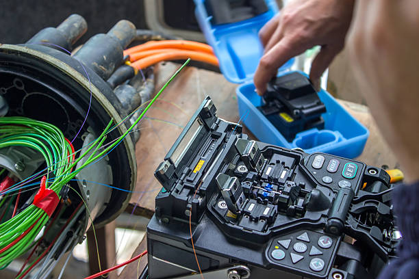 istock Fusion splicing machine, Fiber Optic Cable, Connectors, Terminat 485966917