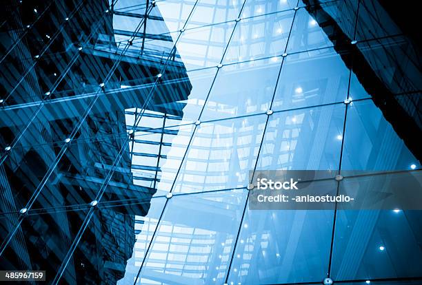 Modern Glass Office Architectur Stock Photo - Download Image Now - Tempered Glass, Global Business, Finance