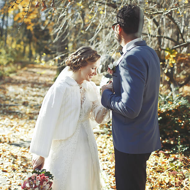 istock Groom and bride on wedding day. 485967431