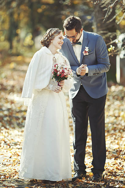 istock Groom and bride on wedding day. 485967435