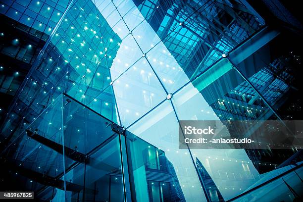 Modern Glass Office Architectur Stock Photo - Download Image Now - Building Exterior, Abstract, Finance