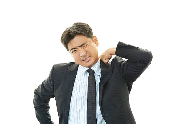 istock Businessman with shoulder pain. 485969541
