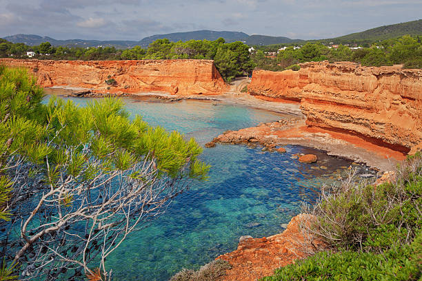 istock The Caleta Beach in Ibiza, with its red earth 485969617