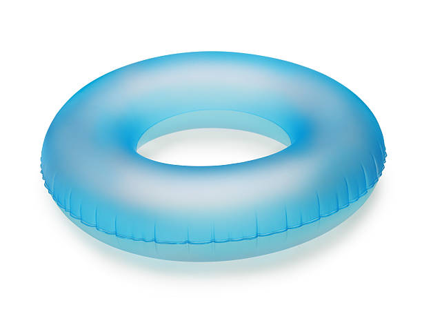 プールサイドのリング - inflatable ring inflatable float swimming equipment ストックフォトと画像