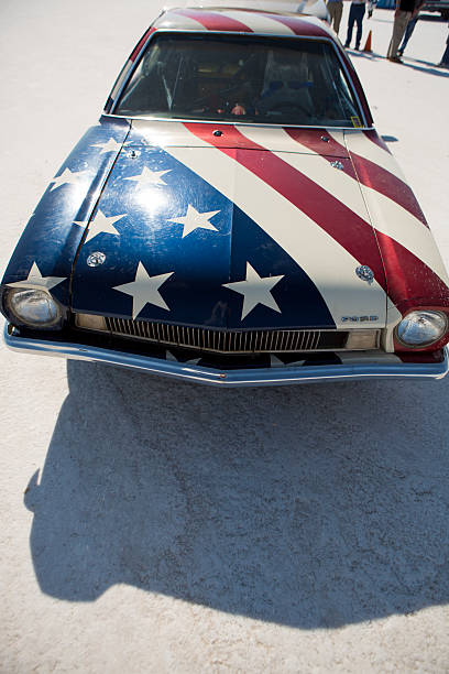 Pasadena, California, United States: vintage Thunderbird, collector's car, shown parked.