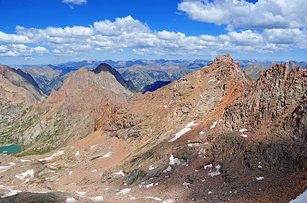 Photo of Sunlight Peak and Mount Eolus, Rocky Mountains, Colorado