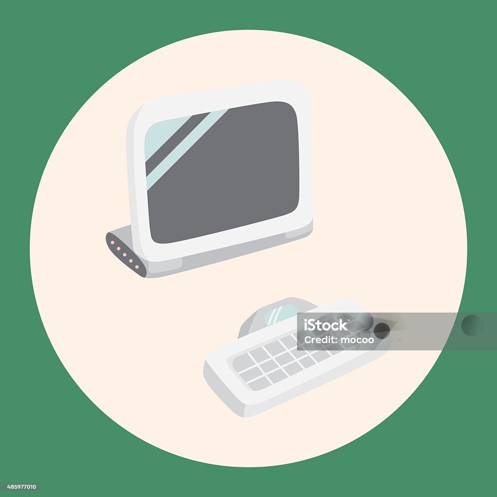 Computer Theme Elements Vector Eps Stock Illustration - Download Image ...