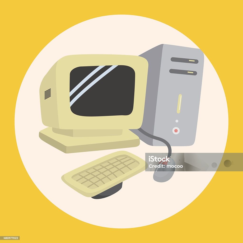Computer Theme Elements Vector Eps Stock Illustration - Download Image ...