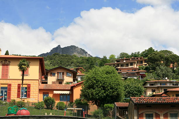 istock Brightly painted houses of Menaggio, Lake Como 485977822