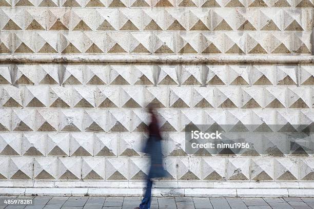 Blurred Motion In Front Of Palazzo Dei Diamanti Ferraraitaly Stock Photo - Download Image Now