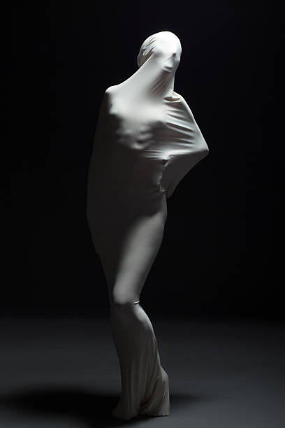 istock Concept of fear - screaming faceless silhouette 485979881