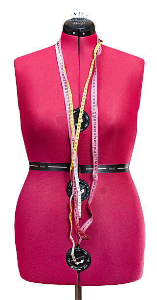 istock red tailor dummy - female mannequin isolated 485980218