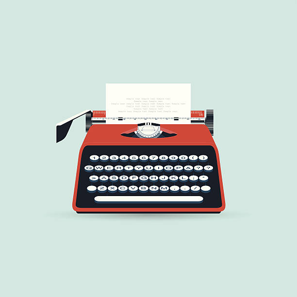 пишущая машинка - пишущая машинка stock illustrations