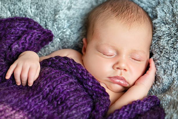 Sweet newborn dreams stock photo