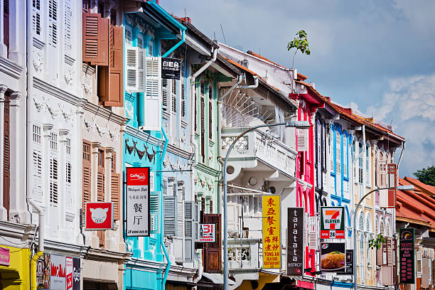 istock Colonial houses in Singapore 485981780