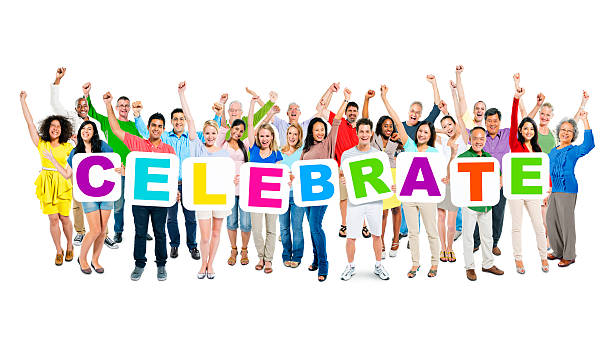 istock Multi-Ethnic Group Of Arms Outstretched People Holding Cardboard 485982581