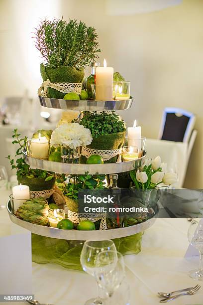 Elegant Table Set For Wedding Or Event Party Stock Photo - Download Image Now - Arrangement, Arranging, Banquet