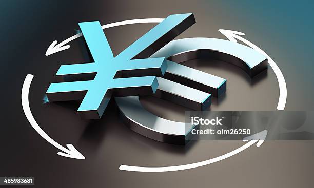 Euro And Yen Symbol Eur Jpy Pair Stock Photo - Download Image Now - EUR - Rome, Japanese Currency, Abstract