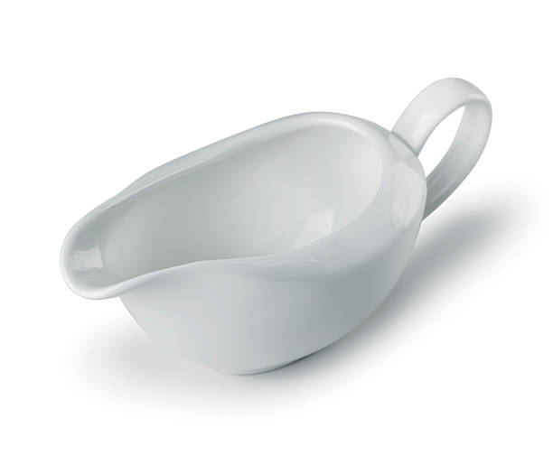 istock Gravy boat isolated on a white background 485984869