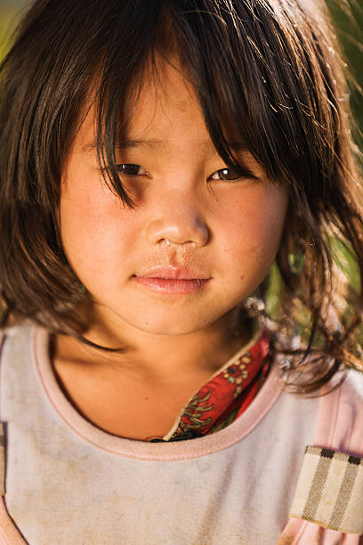istock Vietnamese little girl from Hmong Tribe 485985476