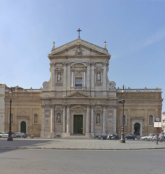istock Old church in Rome, Italy 485989474