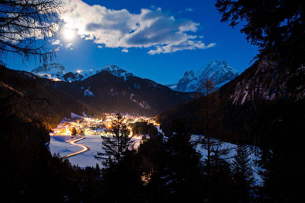 istock Canazei resort at the evening 485990450