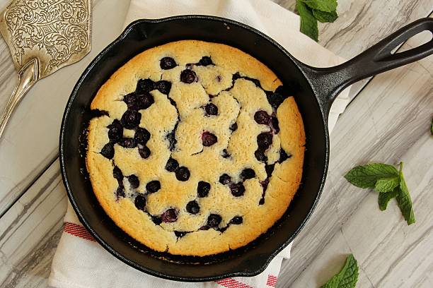 istock Blueberry cobbler in a skillet 485994330