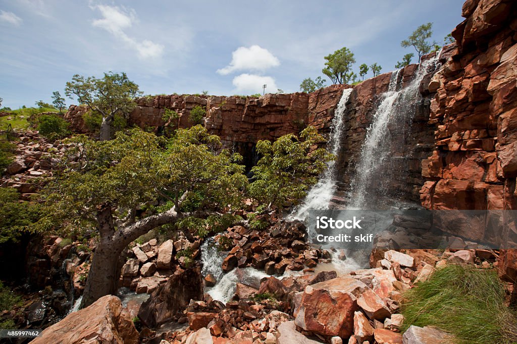 Grotto Waterfall The Grotto, near Wyndham, Kimberley region, Western Australia Kimberley Plain Stock Photo