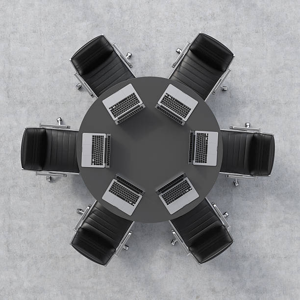 istock Top view of a conference room 485998004