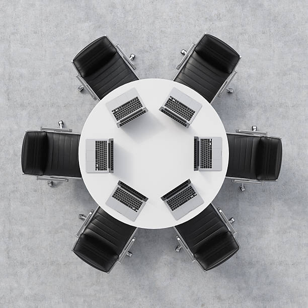 istock Top view of a conference room. 485998006