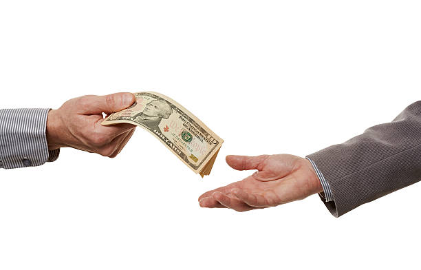 istock The man´s hand with dollars 485999275