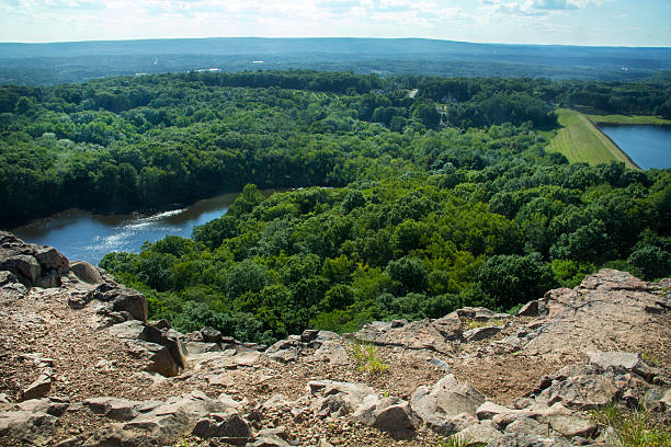 istock Wassel Reservoir and dike, west cliffs of Ragged Mountain, Conne 485999770