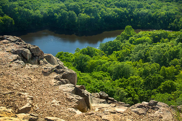Wassel Reservoir from west cliffs of Ragged Mountain, Berlin, Co