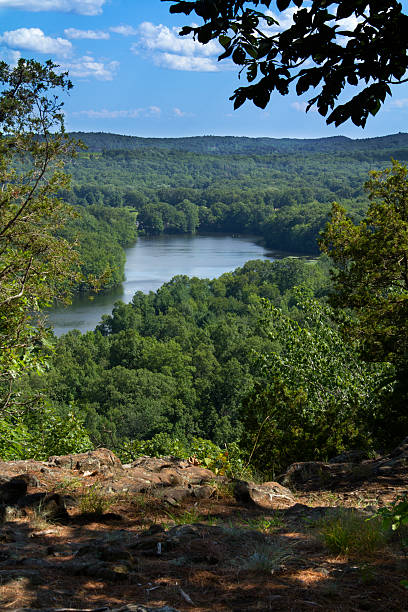 istock Trees framing Hart Ponds below ridge of Ragged Mountain, Connect 486000218