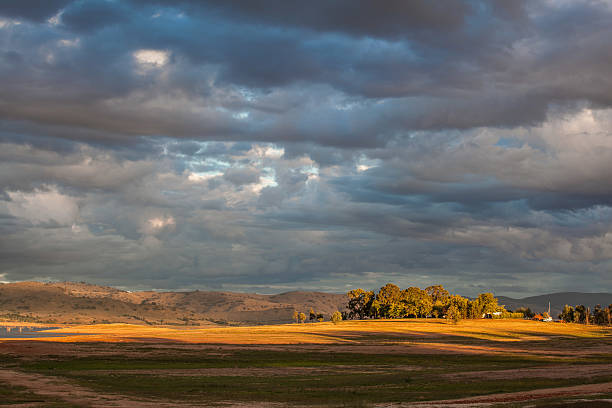 istock Hill near Hume Lake in sunset light 486001057