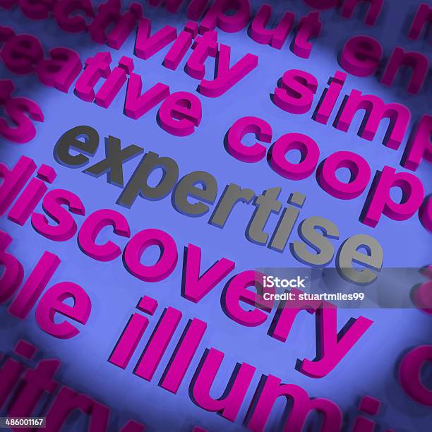 Expertise Word Means Proficiency Capabilities And Knowhow Stock Photo - Download Image Now