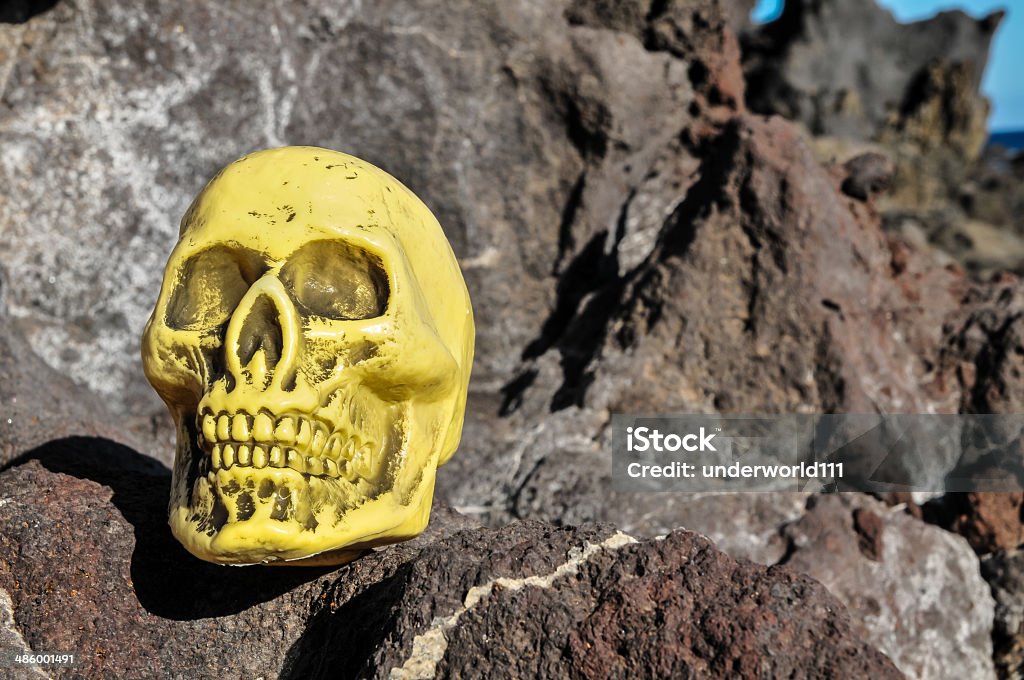 Древние ретро Человеческий череп Руководитель - Стоковые фото Анатомия роялти-фри