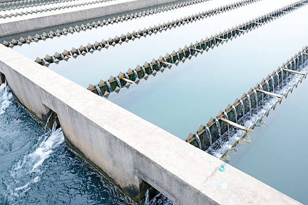 istock Modern urban wastewater treatment plant 486002139