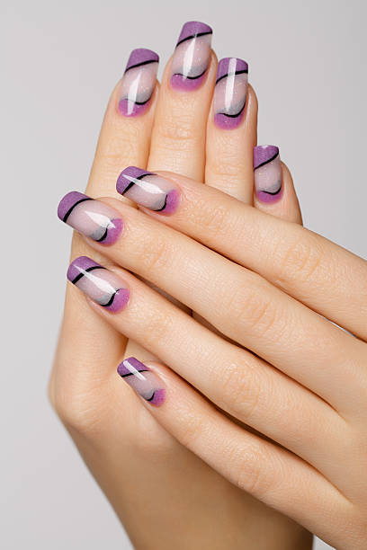 istock Beautiful woman hands with professional  nails manicure 486002905