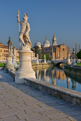 Prato della Valle, one of the biggest squares in Europe (Padua, Italy)