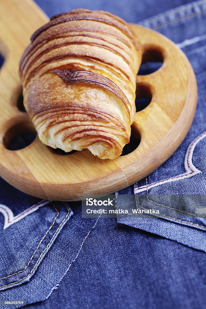 croissant caseiros - Foto de stock de Assar royalty-free