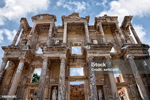 Éfeso Celsius Biblioteca Turquía Foto de stock y más banco de imágenes de Aire libre - Aire libre, Anatolia, Antiguo