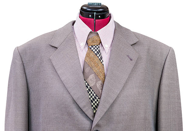 istock pink woolen jacket with shirt and tie close up 486014404