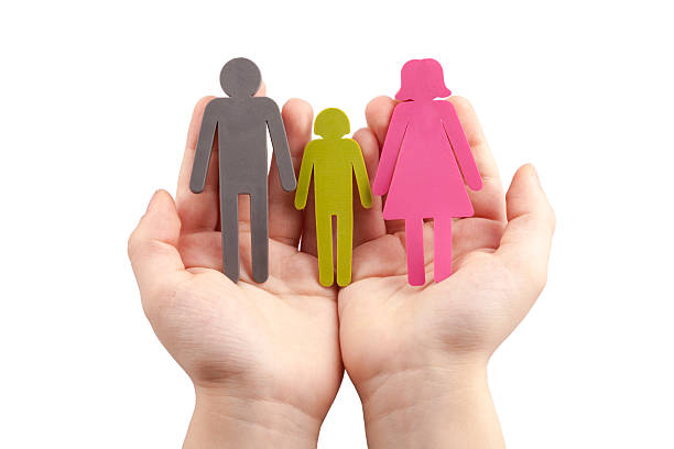 istock Family in Kid Palm Concept - Stock Image 486018059