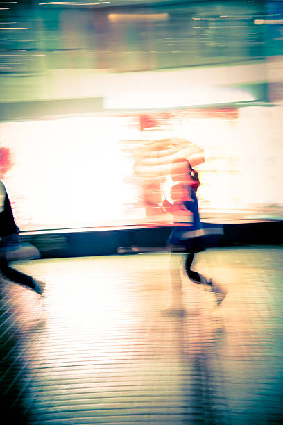istock woman walking abstract business life at night 486018229