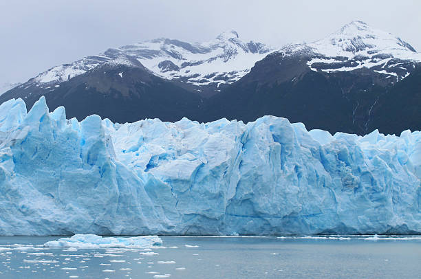 istock Glacier with mountains and lake. 486018777